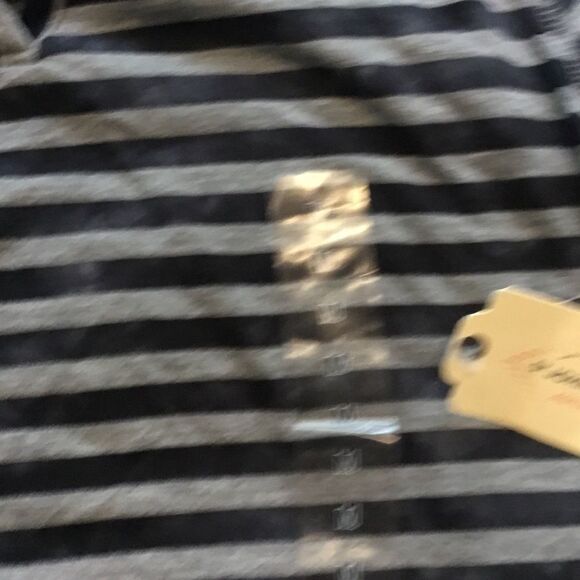 NWT St. John’s Bay L/S Henley Stripe Knit Shirt M - Picture 7 of 7